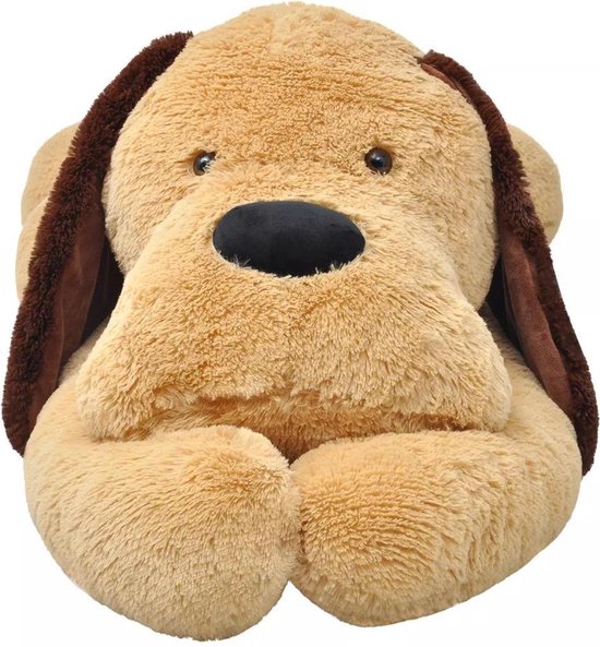 Zeldzaamheid gebaar in stand houden Grote XL Knuffel Hond Pluche 160cm - Hondje Speelgoed - Hond knuffels -  Boerderij knuffels | bol.com