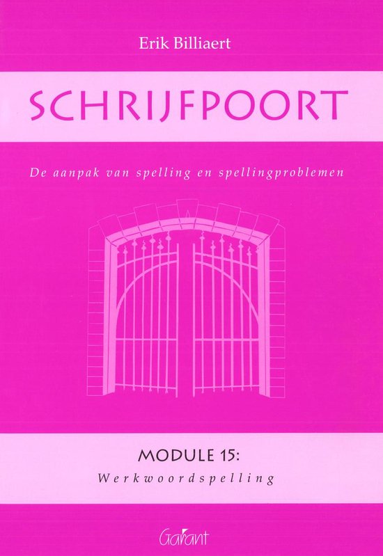 Schrijfpoort: Module 15: Werkwoordspelling - cover