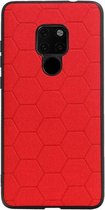Hexagon Hard Case voor Huawei Mate 20 Rood