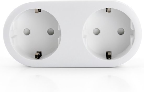 over Consumeren Meenemen Caliber Dubbele Slimme Stekker Smart Plug Voor Energiebesparing Google  Home, Amazon... | bol.com