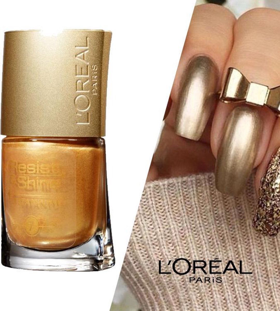 Goedkoopste Loreal Resist&Shine Nagellak - 738 Goldmine