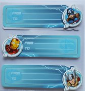 The Avengers 3D cadeau stickers, 6 st