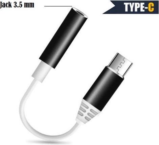 USB Type C naar 3.5mm Aux Jack Koptelefoon Hoofdtelefoon Audio Adapter Voor  Xiaomi 9... | bol.com