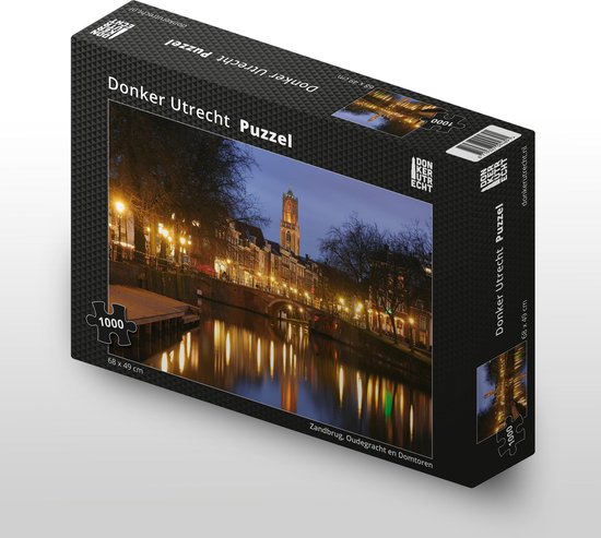 Donker Utrecht Puzzel - Zandbrug, Oudegracht en Domtoren - 1000 stukjes -  68 x 49 cm | bol.com