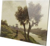 Landschap met twee bomen | Paul Joseph Constantin Gabriël | ca. 1860 - ca. 1867 | Plexiglas | Wanddecoratie | 60CM x 40CM | Schilderij | Oude meesters | Foto op plexiglas