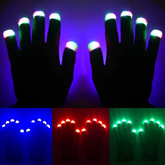 LED - Handschoenen - Zwart