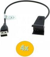 4 keer USB-lader adapter voor Fitbit Alta