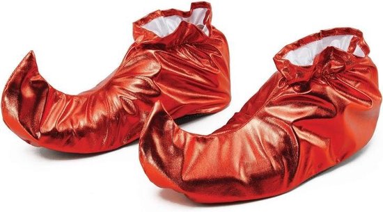 binnenplaats in beroep gaan Draaien Rode metallic elfen verkleed schoenen voor volwassenen - Kerstelf | bol.com