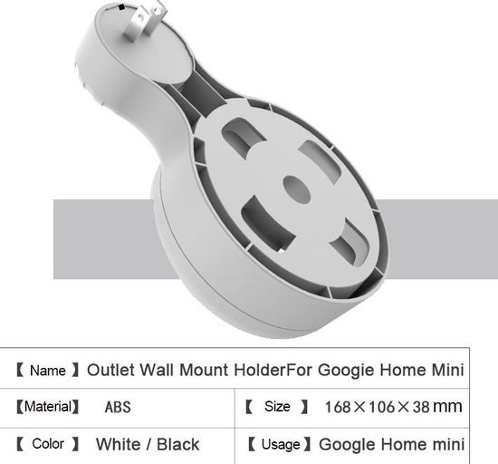 Google Home Mini case Zwart