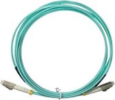 LOGON AL5LCLC15I/4I Glasvezel kabel 15 m OM4 LC Turkoois