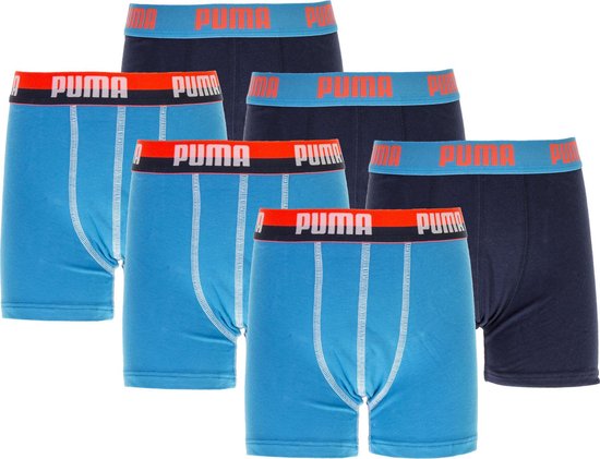 Puma Boxershort - Maat 164 - Unisex - blauw/oranje | bol.com