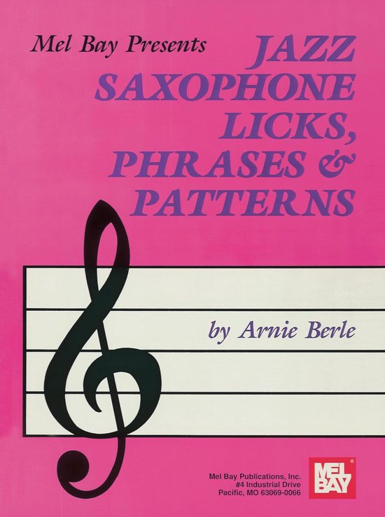 Jazz Saxophone Licks, Phrases and Patterns - cover
