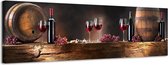 Wijnvaten - Canvas Schilderij Panorama 118 x 36 cm