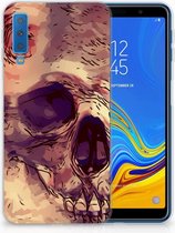 Geschikt voor Samsung Galaxy A7 (2018) TPU Hoesje Skullhead