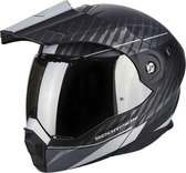 Scorpion ADX-1 Dual Mat Zwart Zilver Systeemhelm - Motorhelm - Maat L