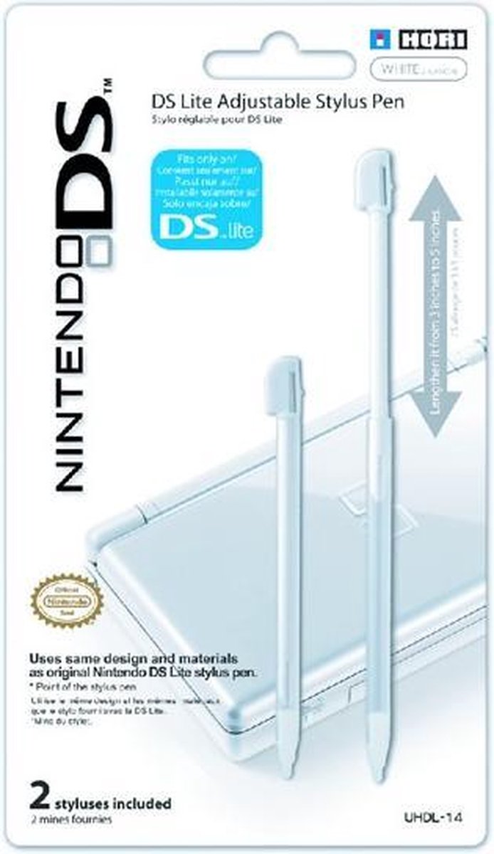 Hori Nintendo DS Lite Verstelbare Stylus 2 stuks - Hori