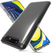 Pearlycase Pvc Siliconen case Backcover Hoesje Transparant Geschikt voor Samsung Galaxy A80