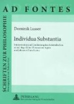 Omslag Individua Substantia