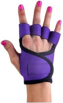 Purple and Black - Fitness handschoenen M