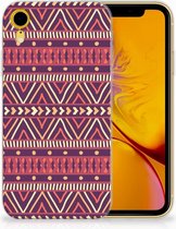 Siliconen Hoesje Geschikt voor iPhone XR Aztec Purple