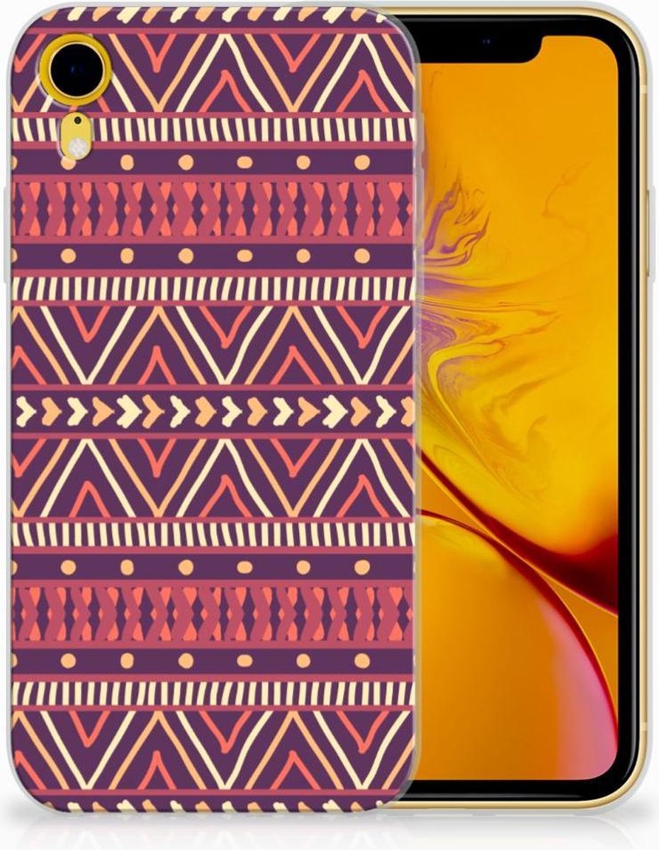 Apple iPhone Xr TPU bumper Aztec Paars