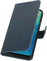 Blauw Pull-Up Booktype Hoesje voor Huawei Mate 20