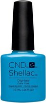 CND Shellac color coat - Digi-teal 7.3ml