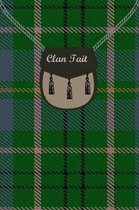 Clan Tait Tartan Journal/Notebook