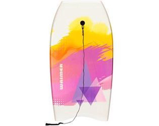 Bodyboard - Surfplank - Drijfplank - Body board - Surfer - Zwemplank - Wit/Paars