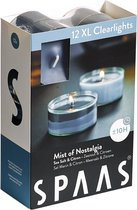 Spaas XL Clearlights Geparfumeerde Waxinelichtjes - Mist of Nostalgia - Sea Salt & Citrus - 12 Stuks