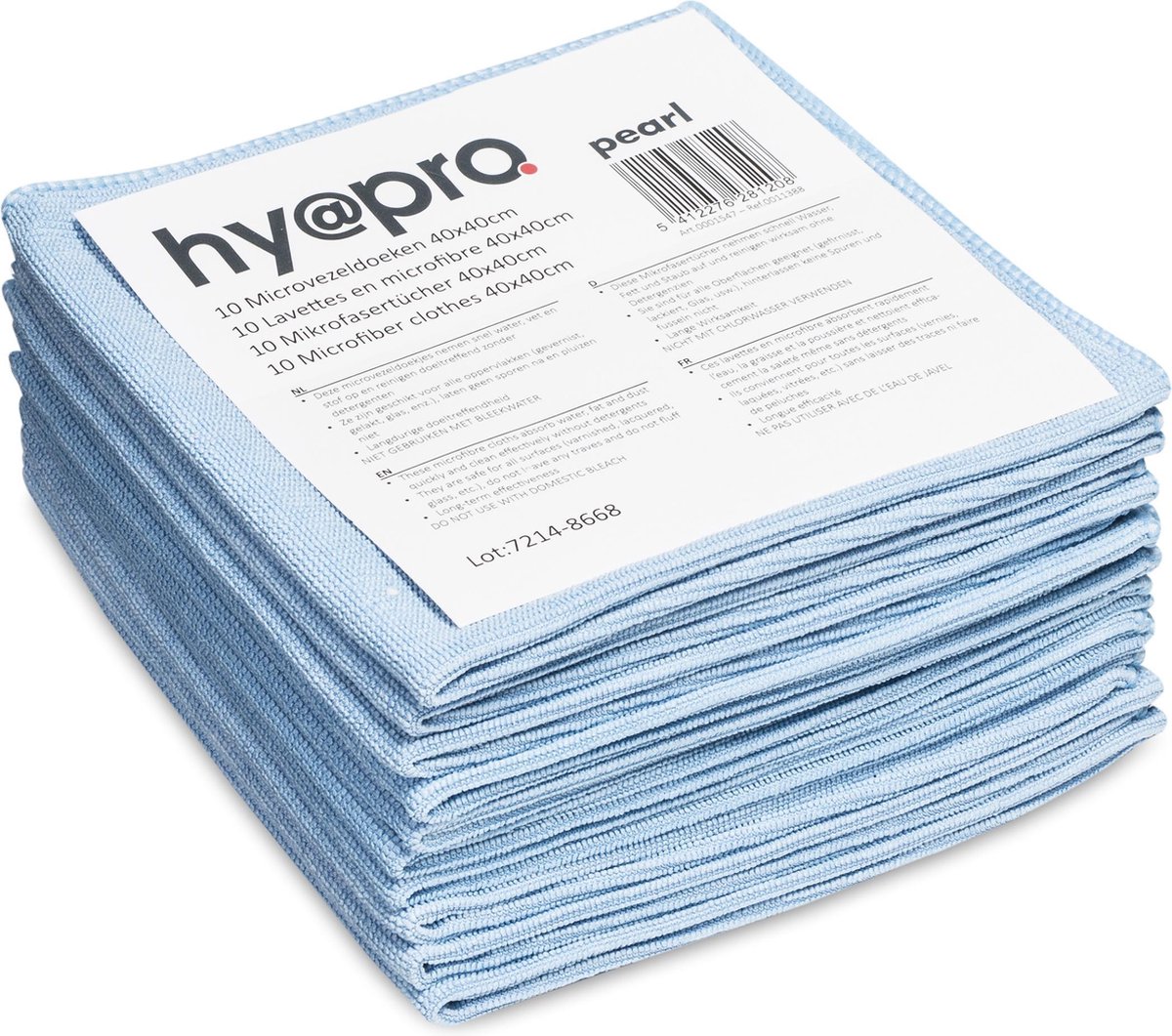Goedkoopste Microvezel doeken 40x40cm blauw 10st (497740) - 350 grams