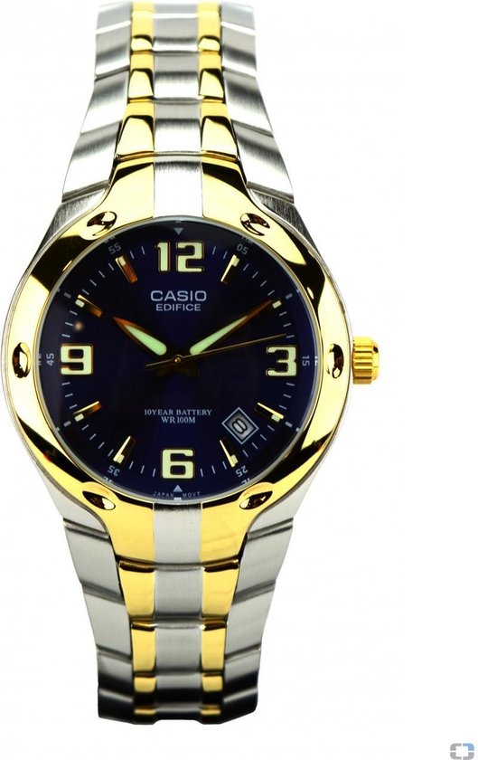Montre Casio Collection EF-106SG-2AVCB bracelet en métal et affichage de la date