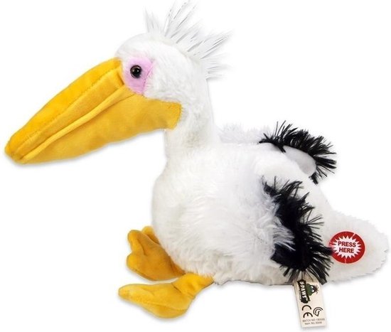 Peluche pélican blanc en peluche 24 cm - Peluches oiseaux - Jouets pour  enfants | bol.com
