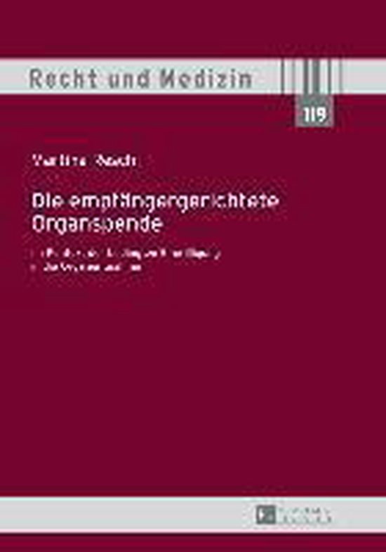 Die Empfaengergerichtete Organspende - cover