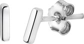 The Fashion Jewelry Collection Oorknoppen Balkje - Zilver
