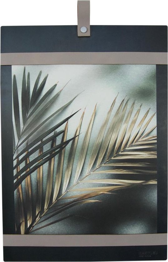 Magneetbord 50x35 Handles and more® LICHTGRIJS / zwart staal