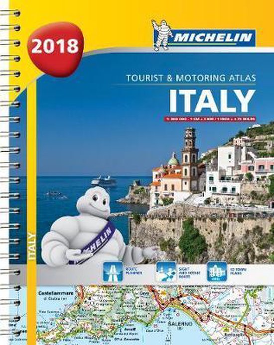 Italy - Tourist and Motoring Atlas 2018 (A4-Spiral) - cover