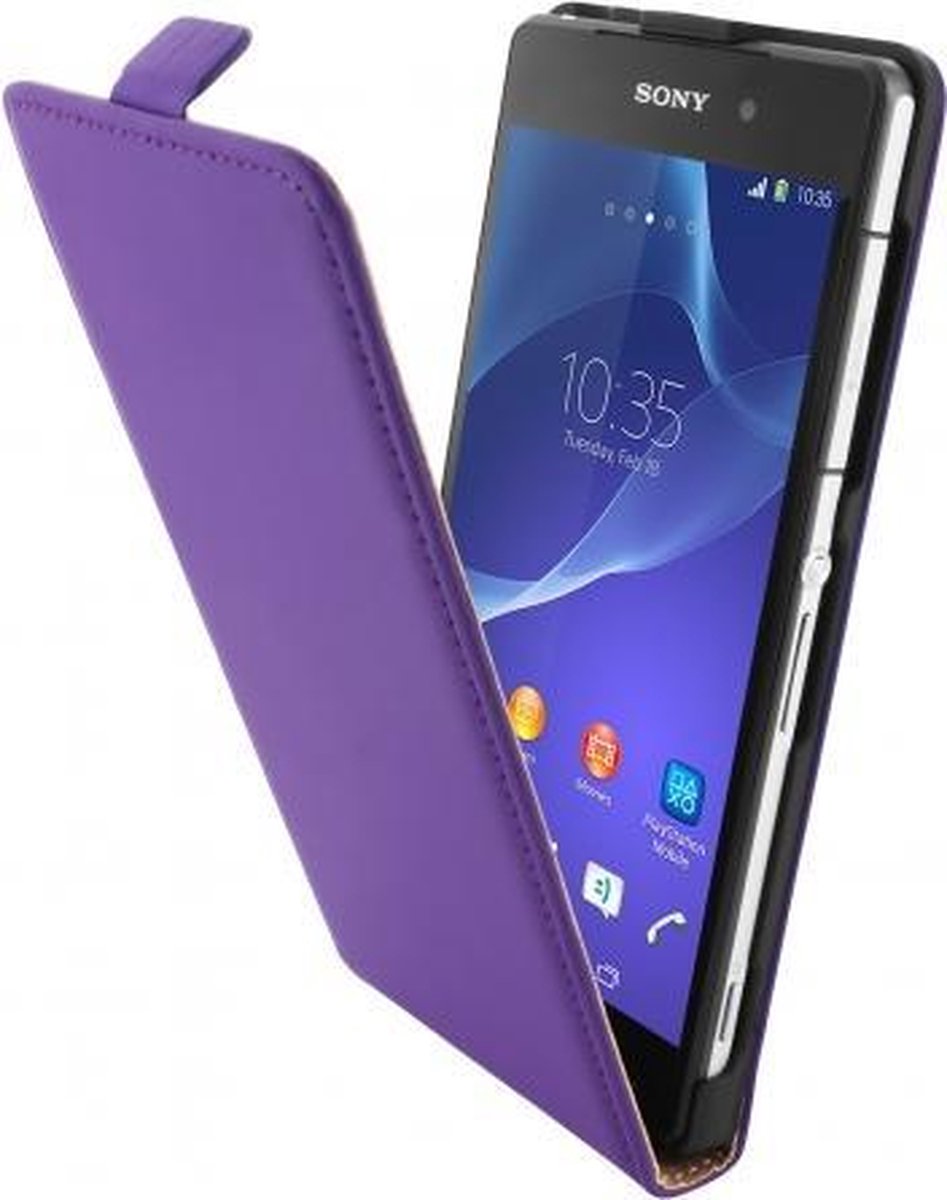 Mobiparts Premium Flip Case Sony Xperia Z2 Purple
