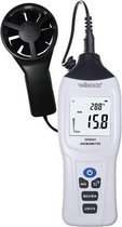 Velleman Digitale thermometer/anemometer, windsnelheid, temperatuur, lcd-scherm, automatische of getimede uitschakeling