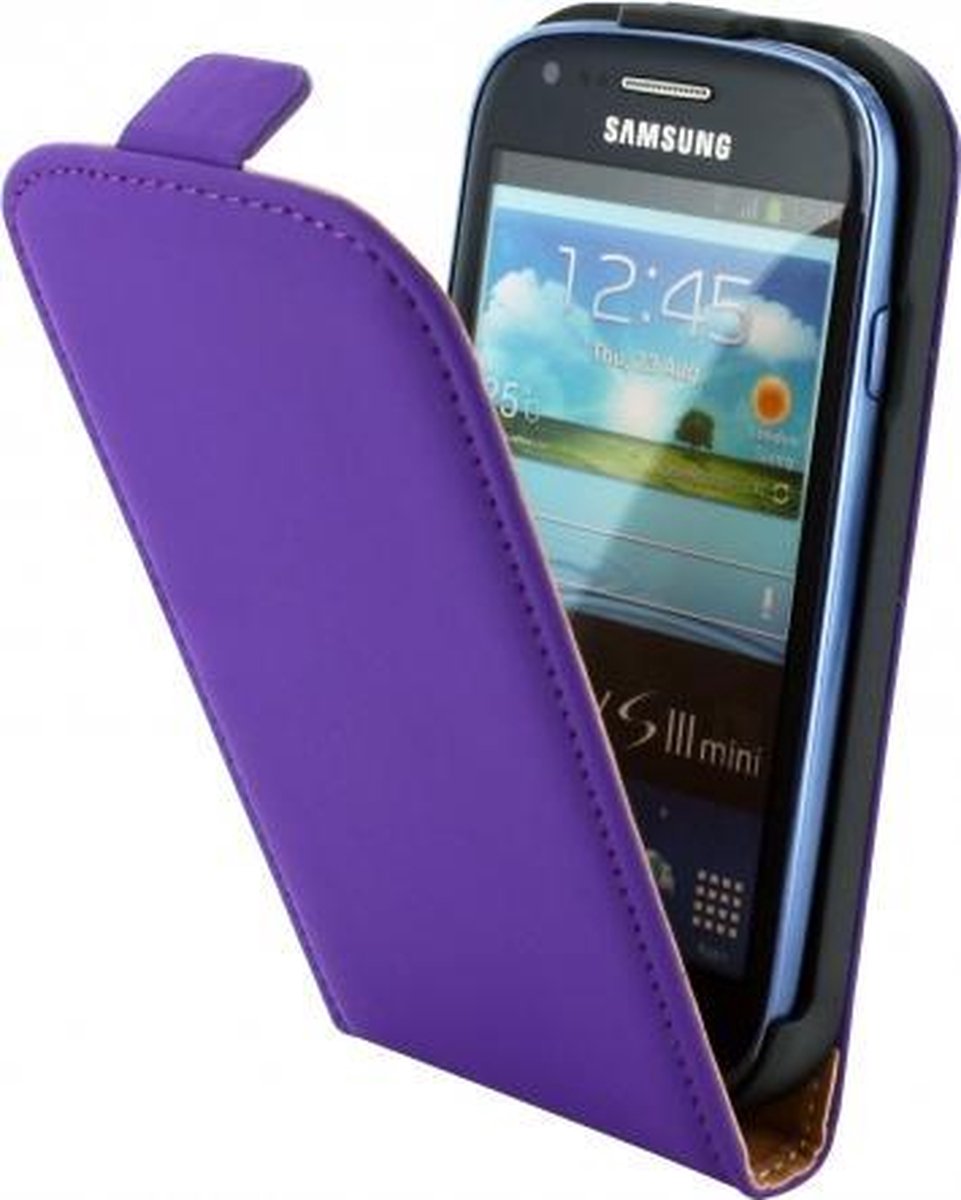 Mobiparts Premium Flip Case Samsung Galaxy S3 Mini Purple