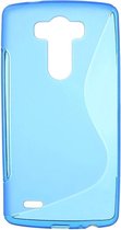 LG G3 TPU Case S-shape Blauw