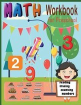 Math Workbook for Preschool Reading Tracing Counting Numbers