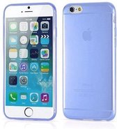 0.35mm Ultra Thin Matte Soft Back Skin case Transparant Licht Blauw Light Blue voor Apple iPhone 6 Plus 5.5 Inch