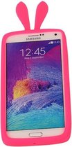Roze Bumper Konijn Small Frame Case Hoesje voor HTC One SV