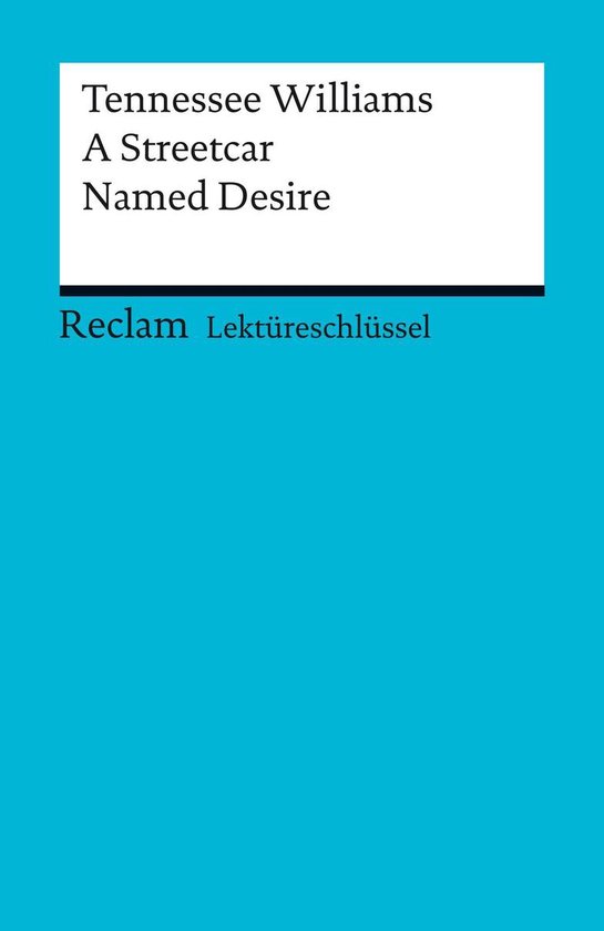 Reclams Universal-Bibliothek - Tennessee Williams: A Streetc ... - cover