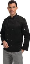 Whites Vegas Chef's Jacket Noir - Manches longues - Taille XS