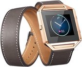 Infinity Leer Armband voor Fitbit Blaze zonder behuizing