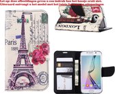 Xssive Hoesje voor Samsung Galaxy S6 Edge - Book Case G925 Eiffeltoren Big Ben