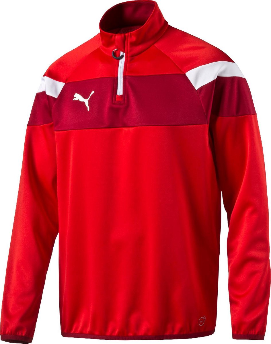 PUMA Spirit II 1/4 Zip Training Top 654657 01 - Sporttop - Mannen - Puma Red-White - Maat - XL