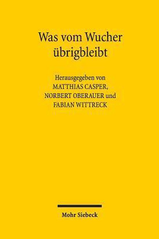 Was vom Wucher übrigbleibt - cover
